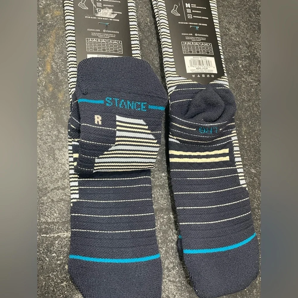 Stance Men's Shimmy Full Length Socks, men’s size 9-13